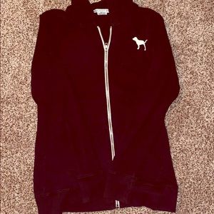 VS Pink zip up sweatshirt